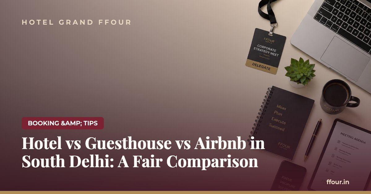 Hotel vs Guesthouse vs Airbnb in South Delhi: A Fair Comparison